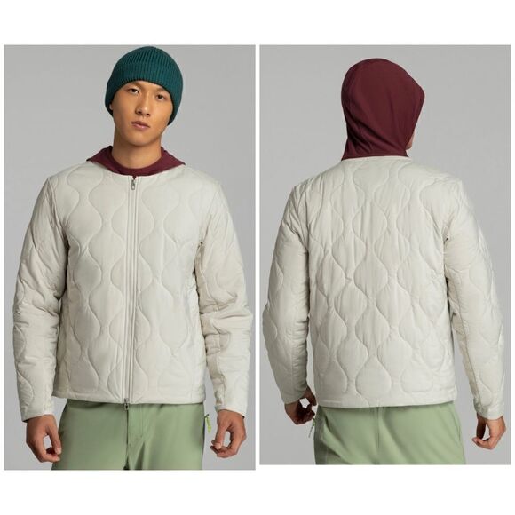 Lululemon Men’s Cream New Year Quilted Light Insulation Jacket Medium - Picture 1 of 16